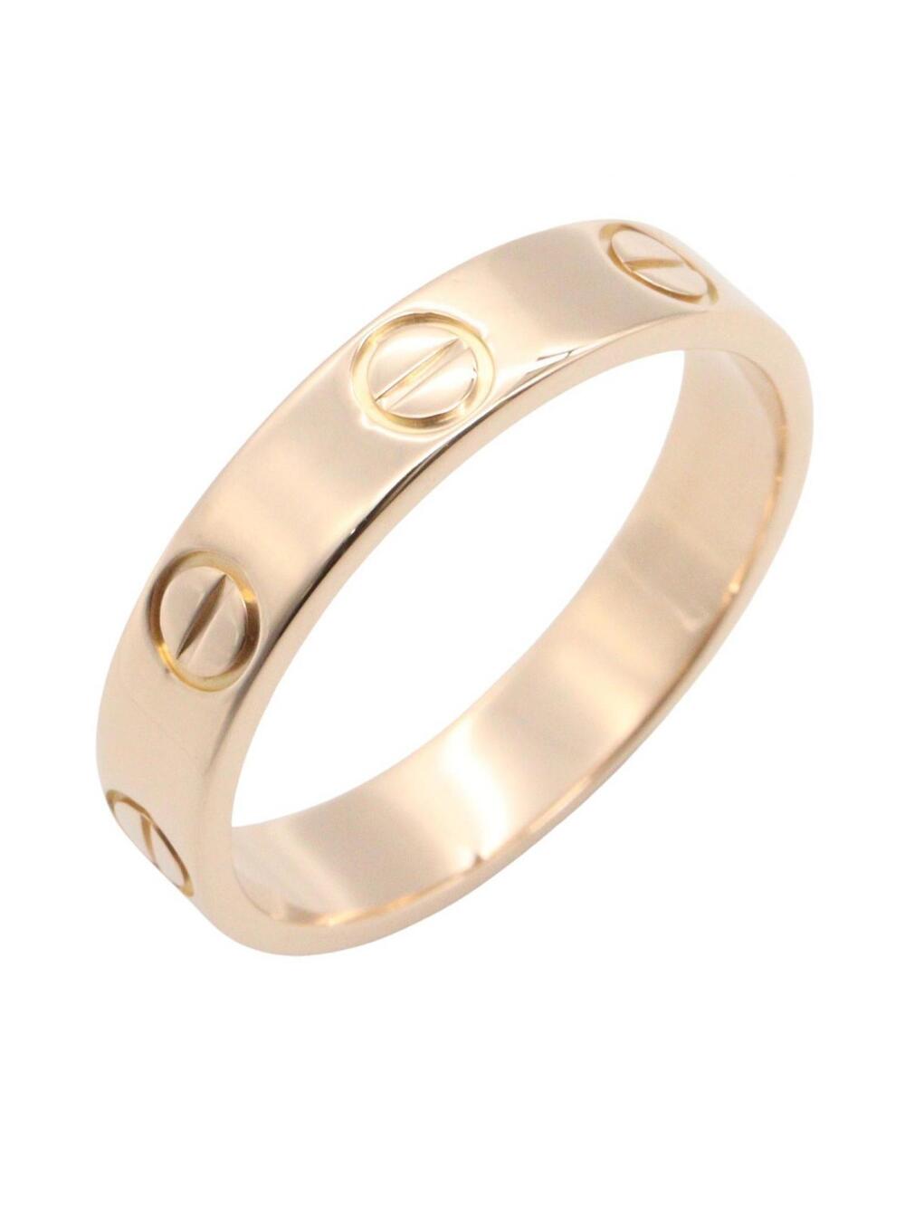 Cartier Mini Love Ring 18Kpg Pink Rose #334795C13B